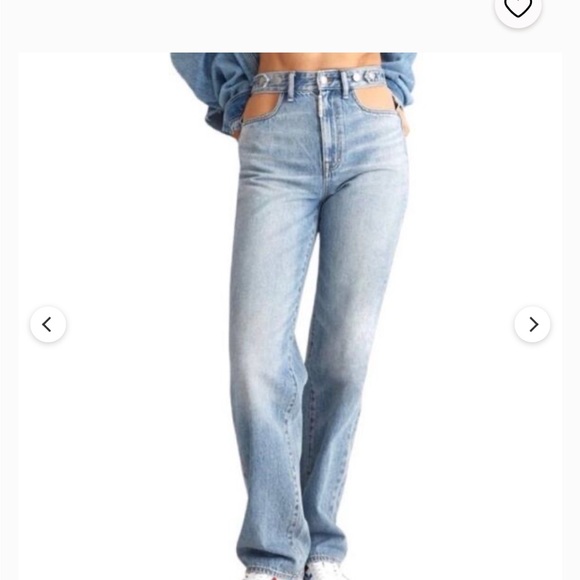 Madewell Denim - VGUC Madewell x Molly Dickson cutout baggy straight jeans. Size 28.
